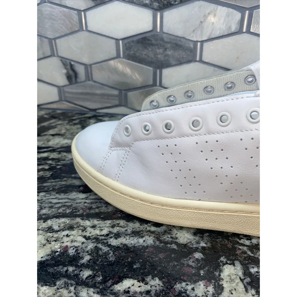 Adidas Mens Advantage Sneaker White/Off White/Crew Navy New (without‎ laces)